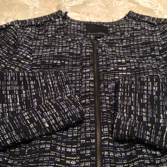 NWOT Banana Republic tweed blazer Sz 12, skirt size 12. - Picture 5 of 8